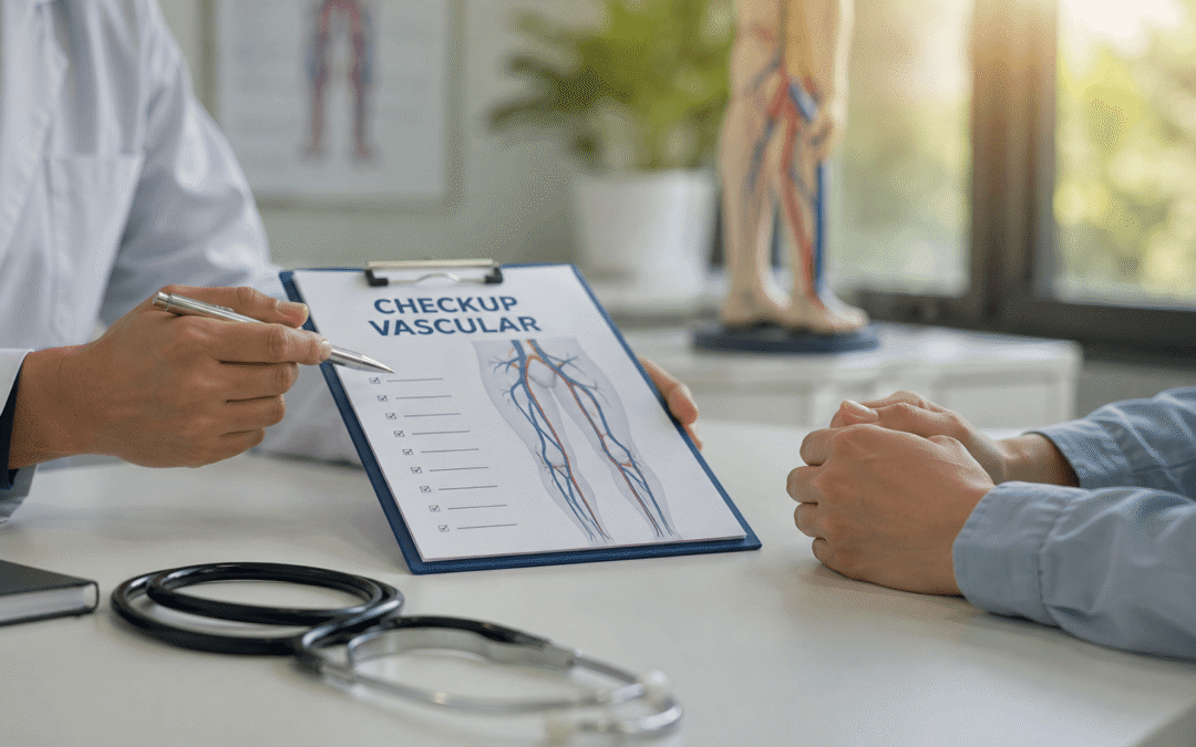 Quando foi a ultima vez que você fez checkup vascular ?